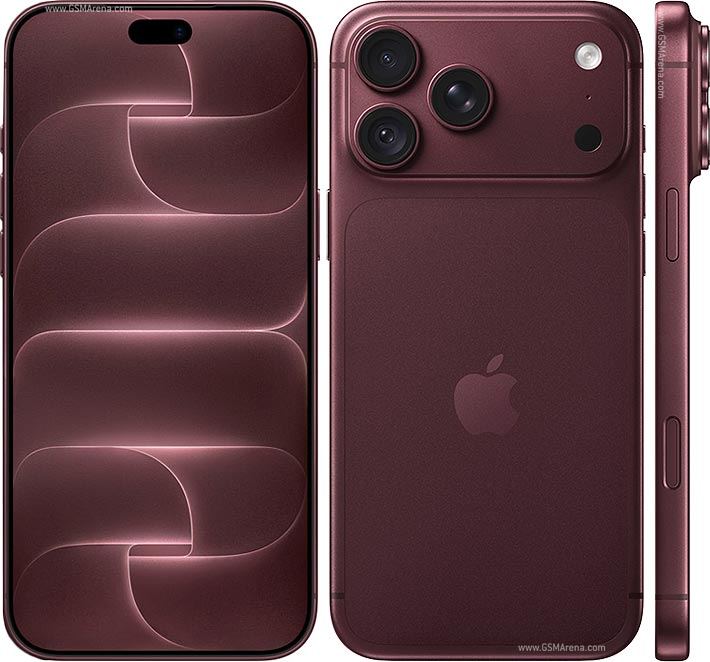 Apple iPhone 18 Pro Max 256GB — Burgundy — front back and side